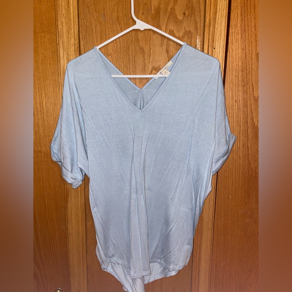 Light blue comfy blouse size small